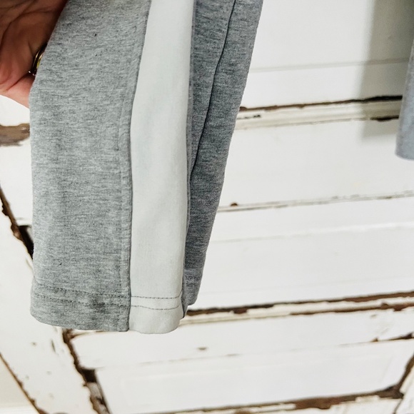 Boston Proper Chic Zippered Coordinate Set Grey/White with Silver Zips XS - Picture 8 of 10